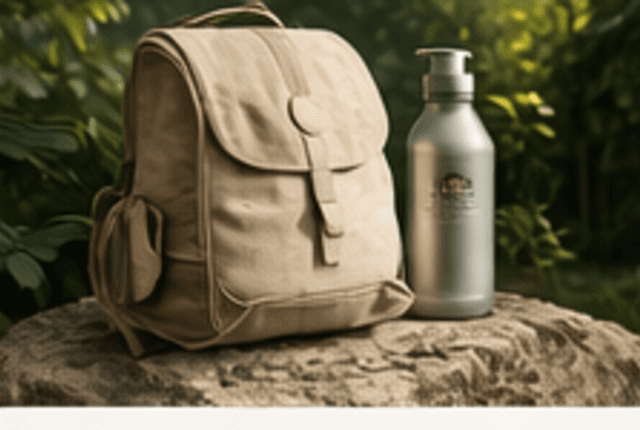Outdoor backpack and reusable bottle